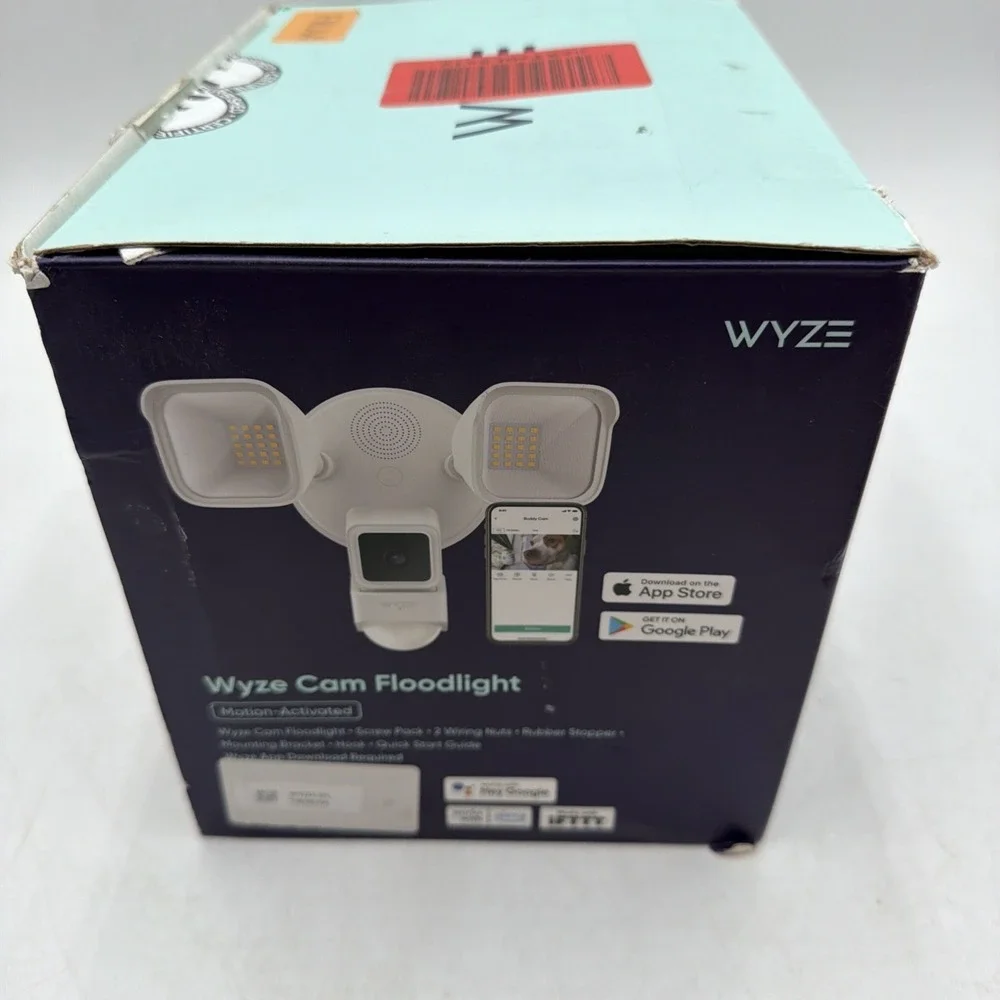 Wyze Cam Floodlight v3 1080p HD IP65 WiFi Smart Cam 2600 Lumen Motion-Activated